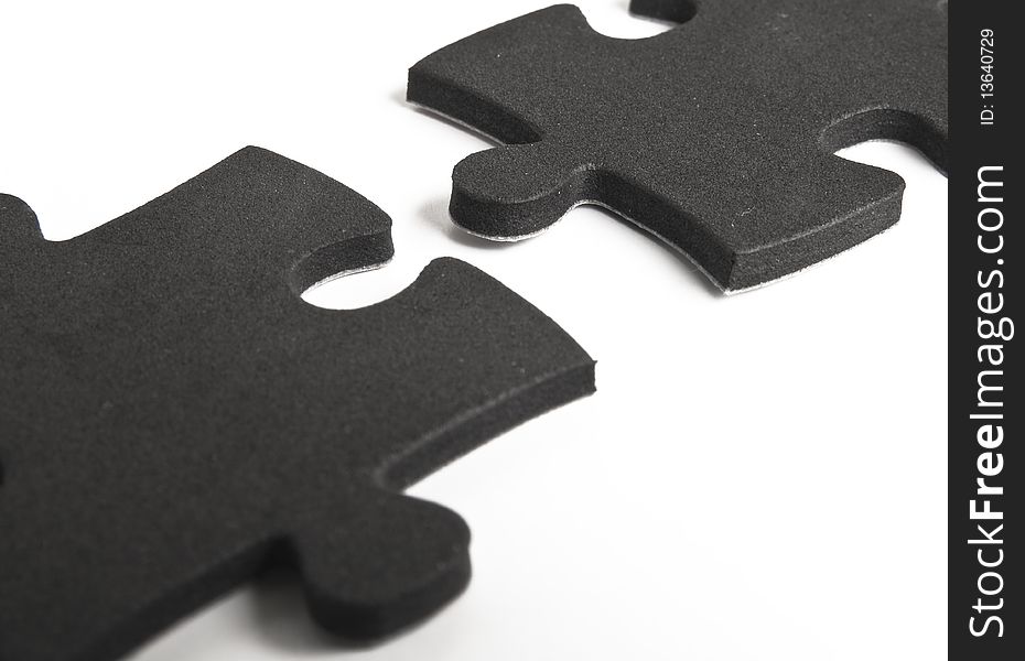 Puzzle detail isolated on white. Finding solution concept. Puzzle detail isolated on white. Finding solution concept.