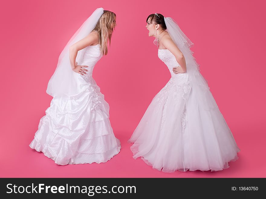 Two Brides Fight