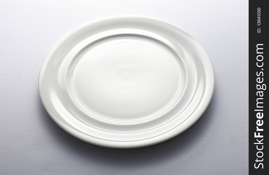 white plate