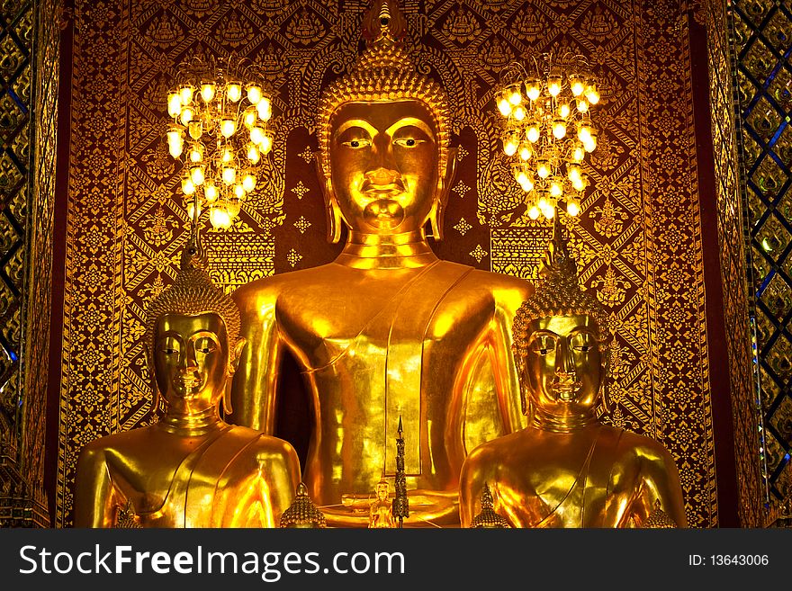 Buddha image form watprathad haripunchai lamphun Thailand