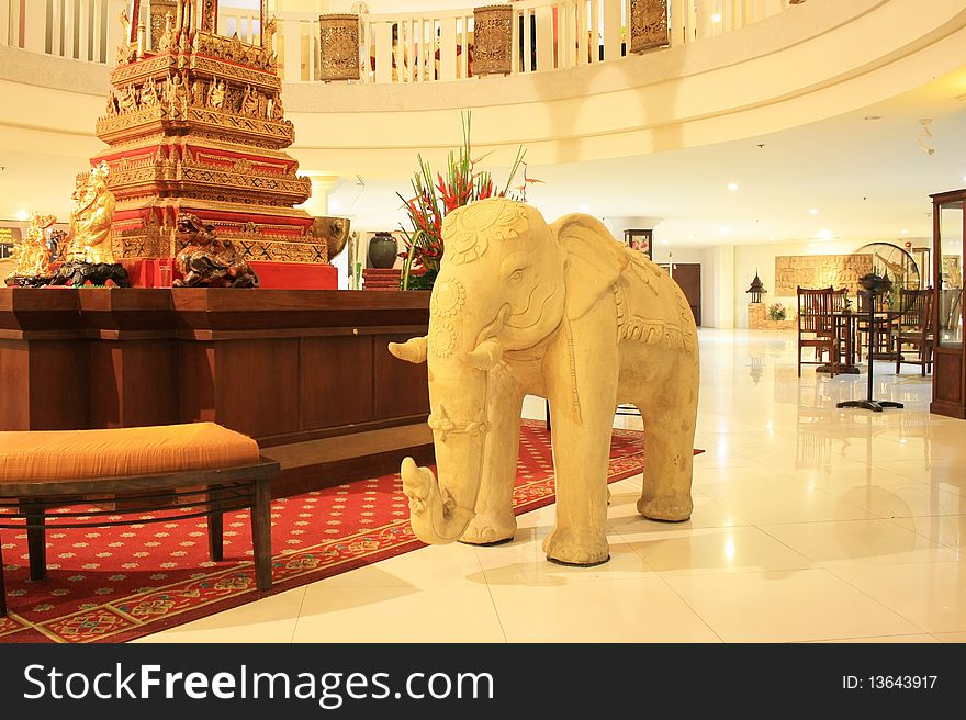 Hotel Lobby In Thailand