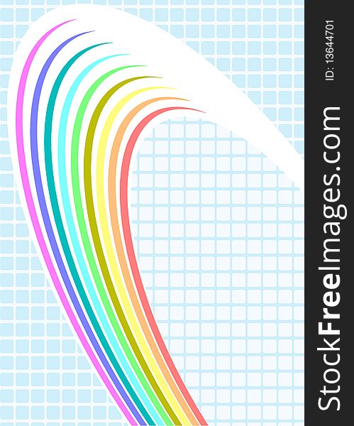 Abstract background with ranbow elements.