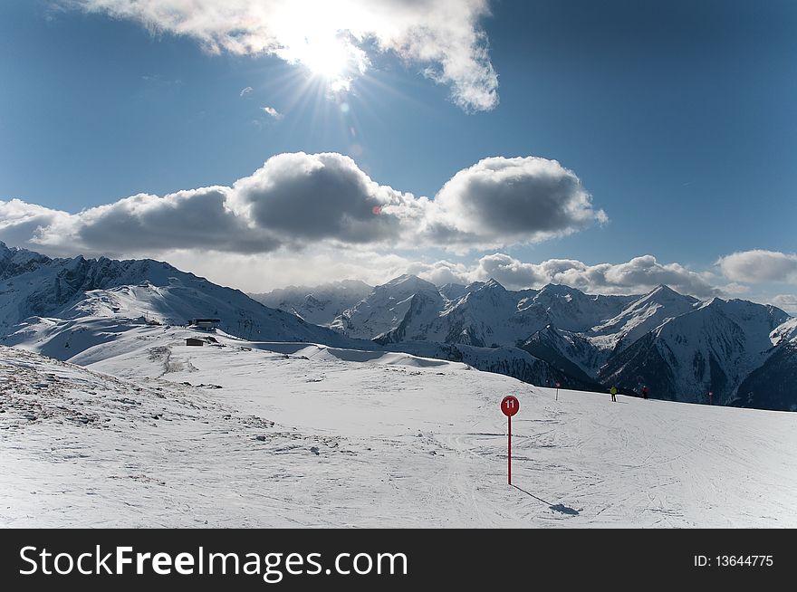 Beatifull Slope In The Alps