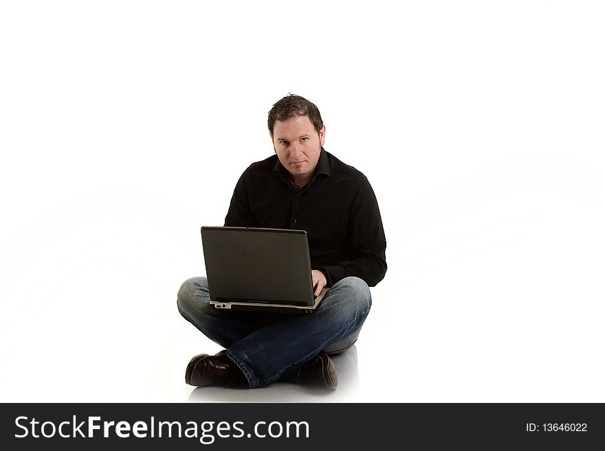 Photo of boy with laptop