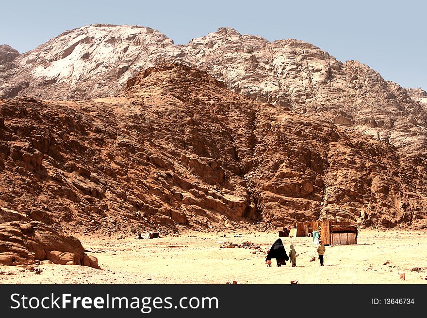 Mountain landscape nearby Hurghada, Egypt