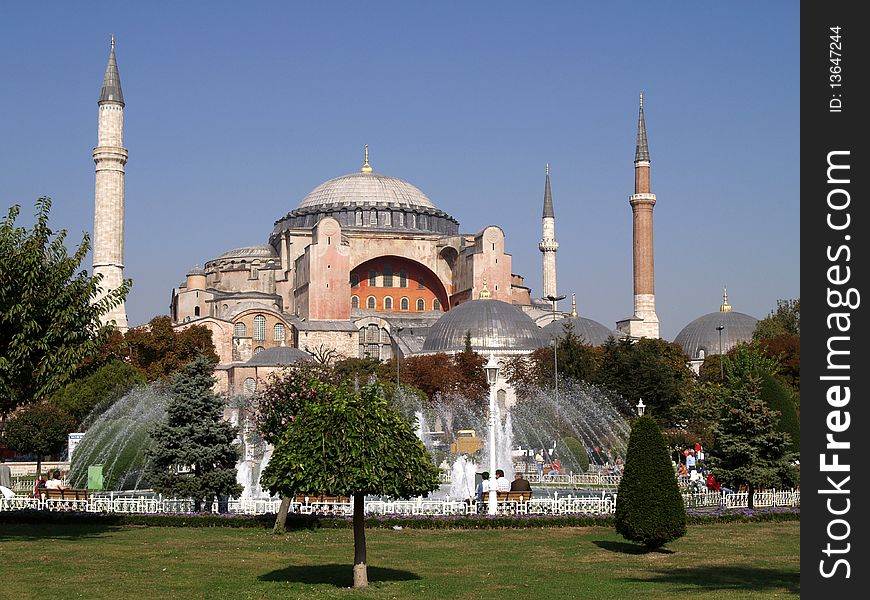 St Sophie mosque in Istanbul Turkey