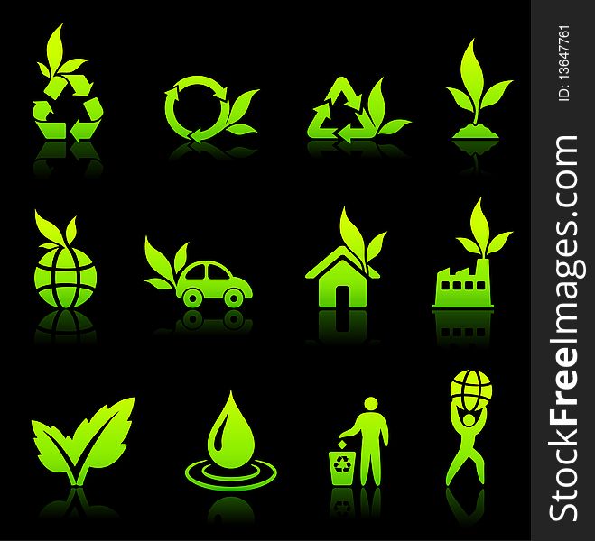 Environmental Nature Icons Collection