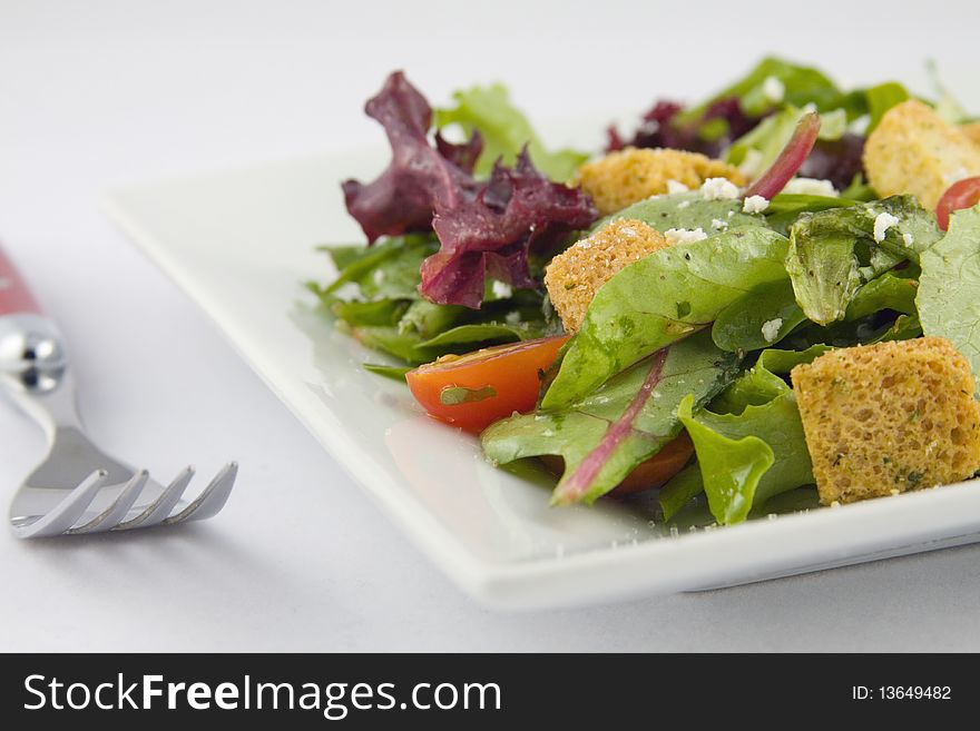 Close-up of a garden salad. Close-up of a garden salad