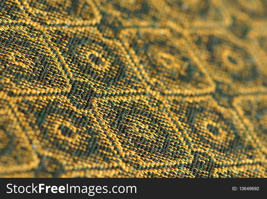 The close-up of table cloth. The close-up of table cloth