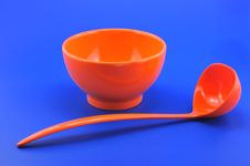 Bowl And Ladle Stock Photography