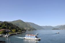 Car Ferry At Bellagio On Lake Como Stock Photography