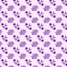 Seamless Floral Pattern On Purple Background Royalty Free Stock Image Seamless Floral Pattern On Purple Background Royalty Free Stock Image