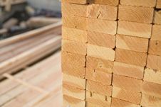Free Stacks Of Lumber At A Construction Site Royalty Free Stock Photography - 13658777