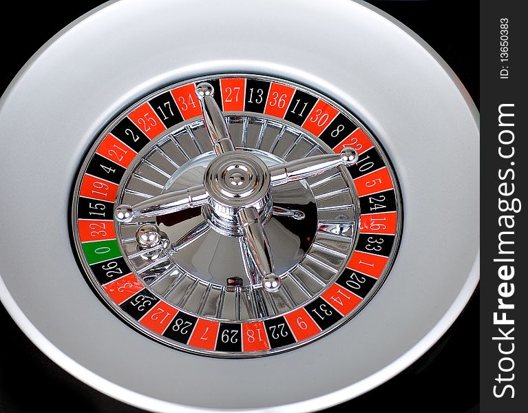 Roulette wheel on the white background. Roulette wheel on the white background