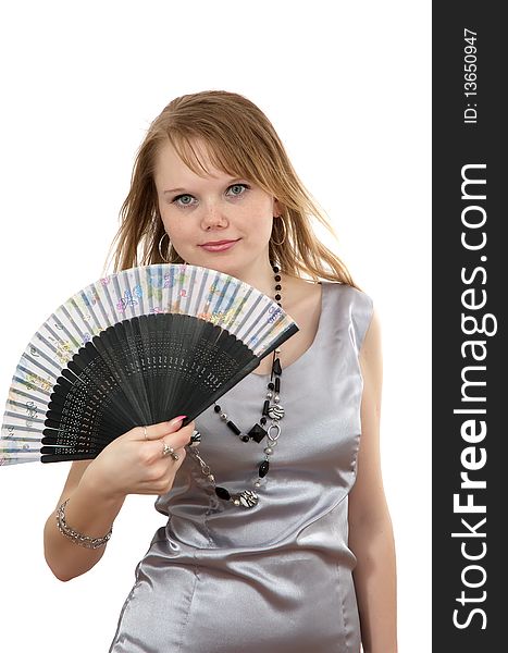 Making look younger girl and fan