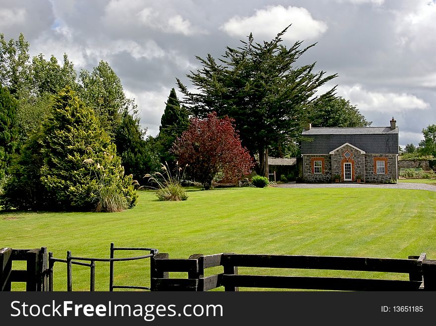 The beautiful stone house and garden