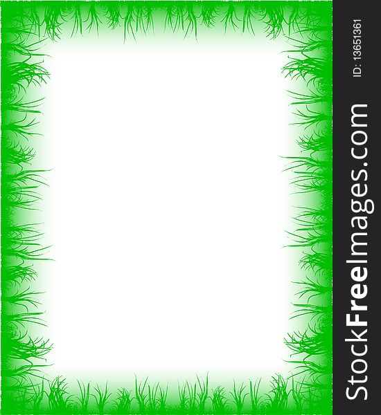 Grass frame, can be used as background