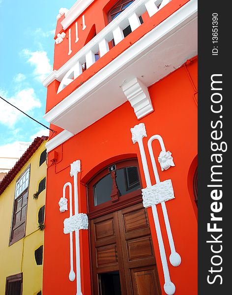 Art Nouveua house in a village at La Palma, Canary Islands. Art Nouveua house in a village at La Palma, Canary Islands