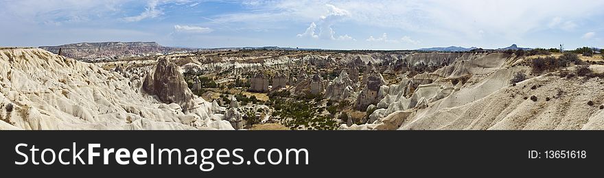 Cappadocia, the famous and popular tourist destination at Turkey, as it has many areas with unique geological, historic and cultural features.