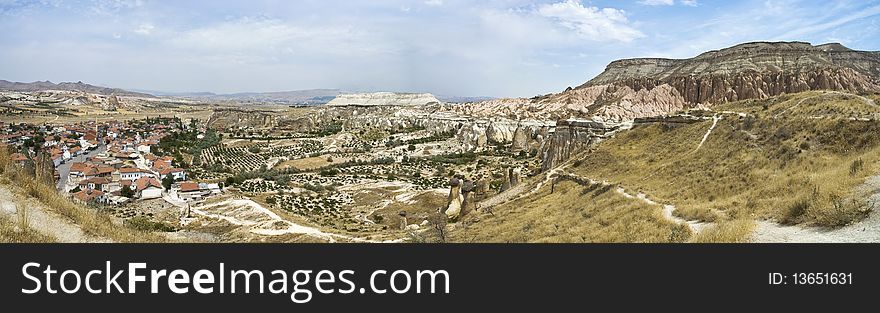 Cappadocia, the famous and popular tourist destination at Turkey, as it has many areas with unique geological, historic and cultural features.