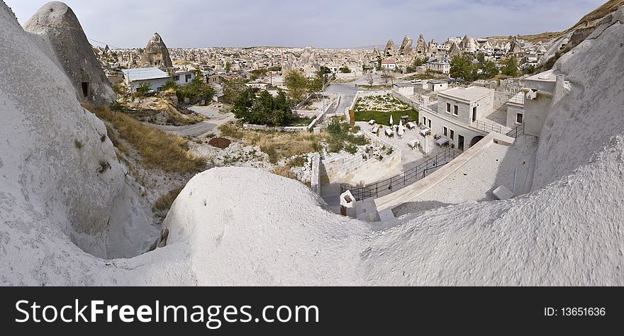 Cappadocia, the famous and popular tourist destination at Turkey, as it has many areas with unique geological, historic and cultural features.