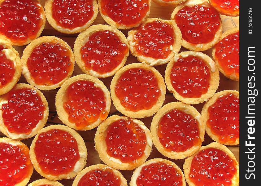 Red Caviar In A Tartlet