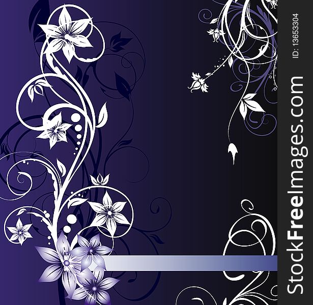 Floral background for design (vector). Floral background for design (vector)