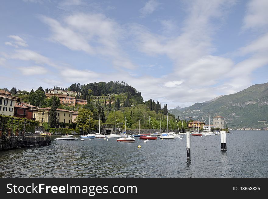 Pescallo fishing harbour on Lake Como