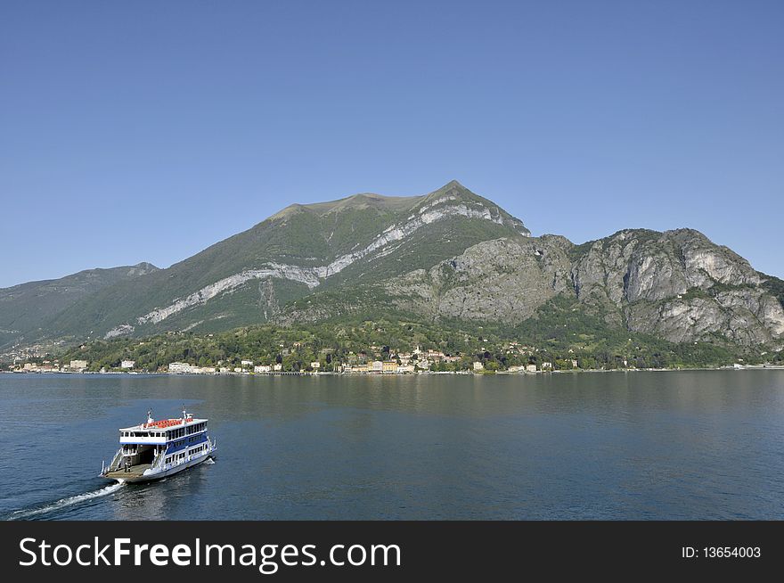 Car Ferry At Bellagio On Lake Como