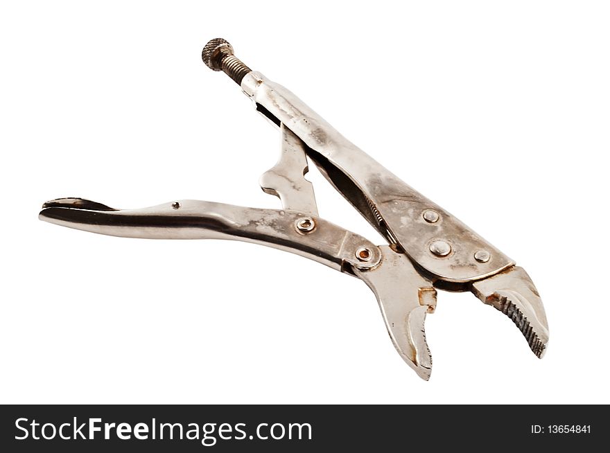 Pliers isolated on white background