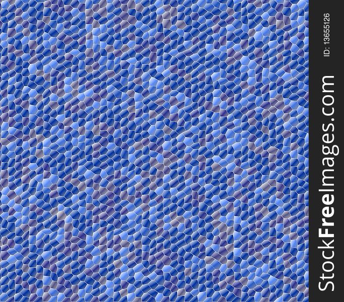 Abstract mosaic in blue colour