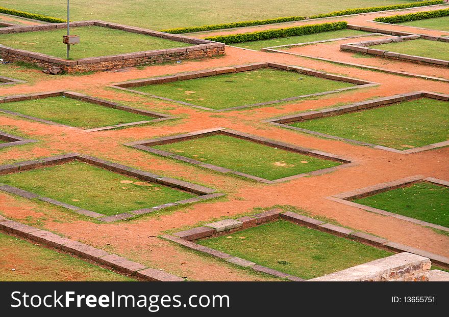 Ground In Side Historic Fort