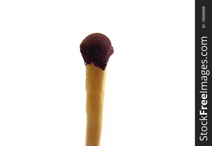 Safety match isolated on a white