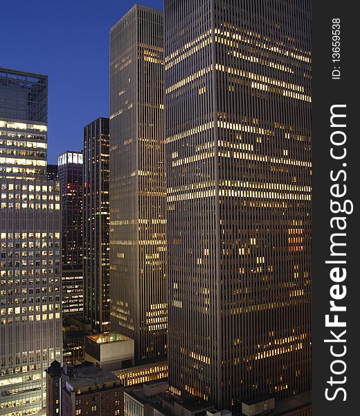 New York City from above at night