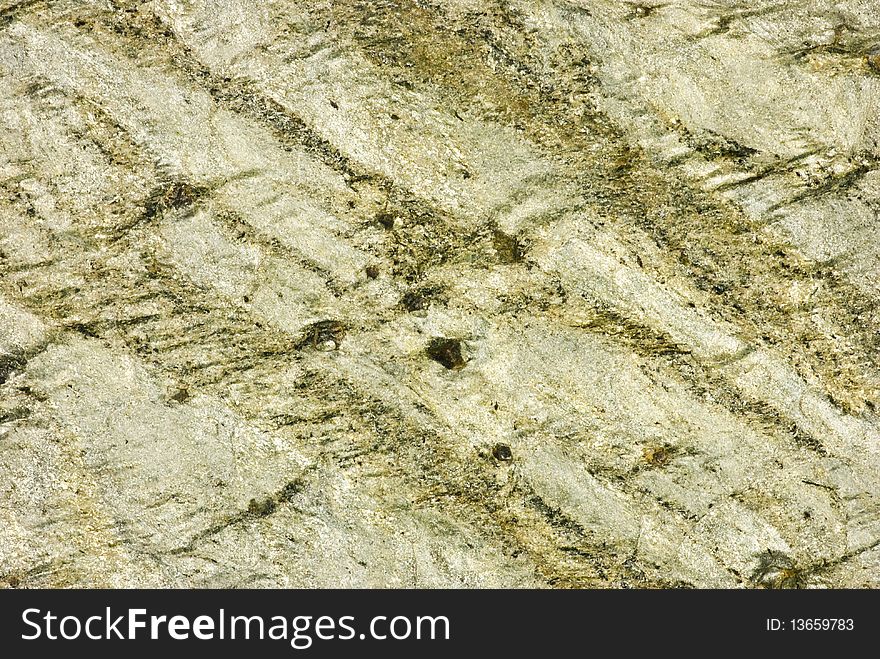 Closeup of Green slate stone