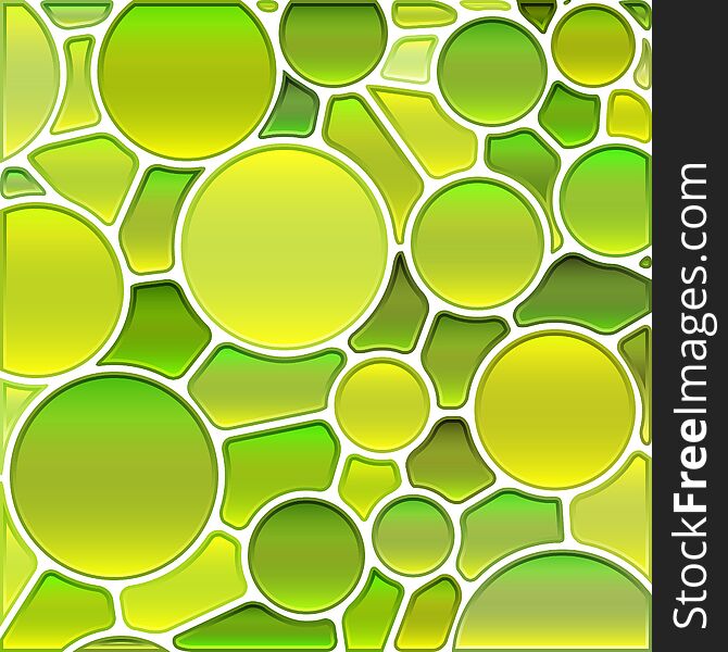 Abstract vector stained-glass mosaic background