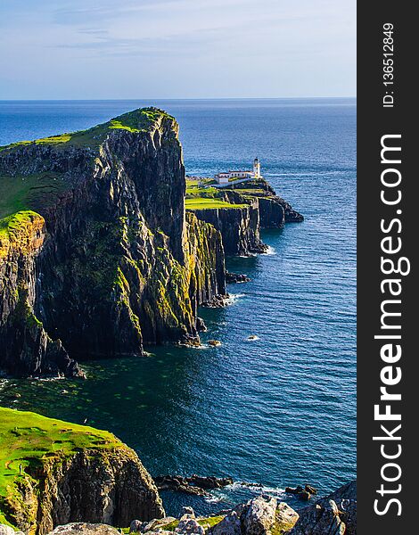 Neist Point Lighthouse, Isle Of Skye, Scotland