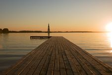 Sunset Over River Stock Photography Sunset Over River Stock Photography