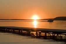 Sunset Over River Stock Photos Sunset Over River Stock Photos