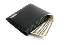 Wallet With Dollars Stock Photos Wallet With Dollars Stock Photos