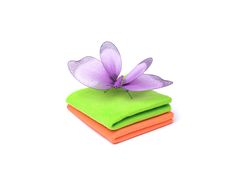 Cloth And Butterflies Stock Image