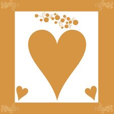 Golden Wedding Card / Invitation Royalty Free Stock Photos Golden Wedding Card / Invitation Royalty Free Stock Photos