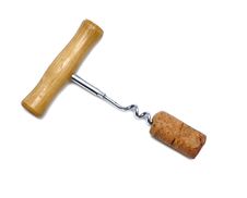 Cork And Corkscrew Stock Images Cork And Corkscrew Stock Images