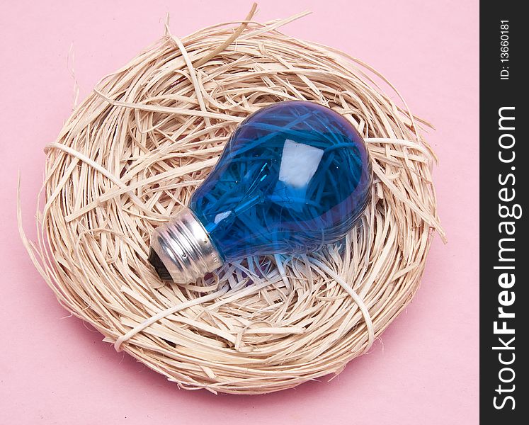 Nest with light bulb.  Ideas about nature, environment or home building. Nest with light bulb.  Ideas about nature, environment or home building.