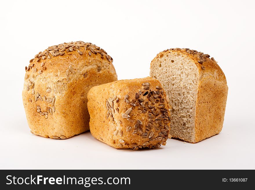 Bread isolated on white background. Bread isolated on white background