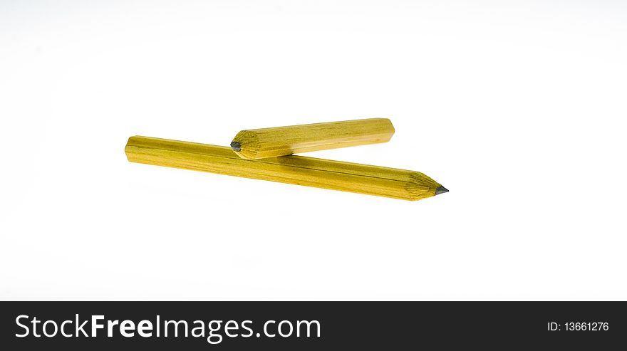 Pencil on a white background isolated