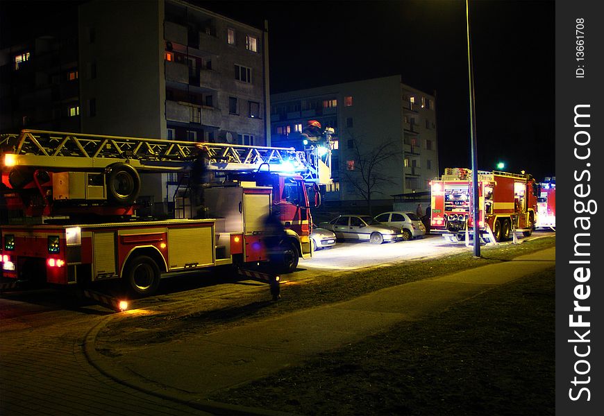 Night rescue, false alarm on housing estate