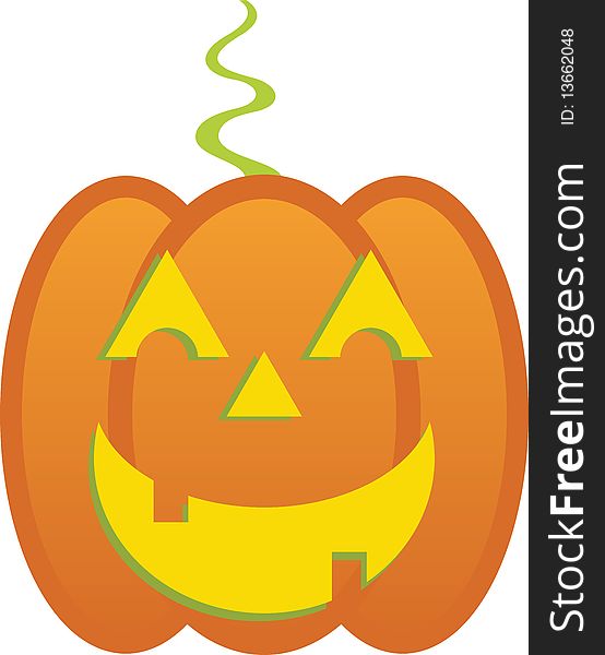 This is a  illustration of a Halloween Jack o' Lantern. This is a  illustration of a Halloween Jack o' Lantern.