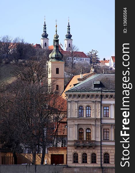 View on three Prague Towers. View on three Prague Towers