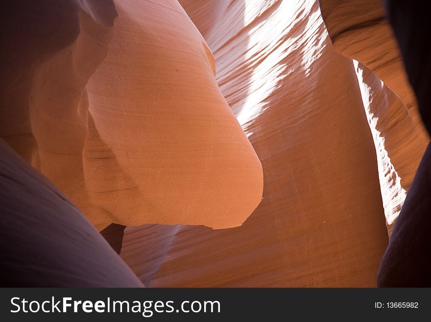 Sandstone Formation In Antelope Canyon